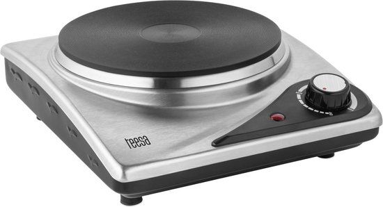 Teesa TSA0202 - Elektrische kookplaat - 1-pits - 1500W - Zilver