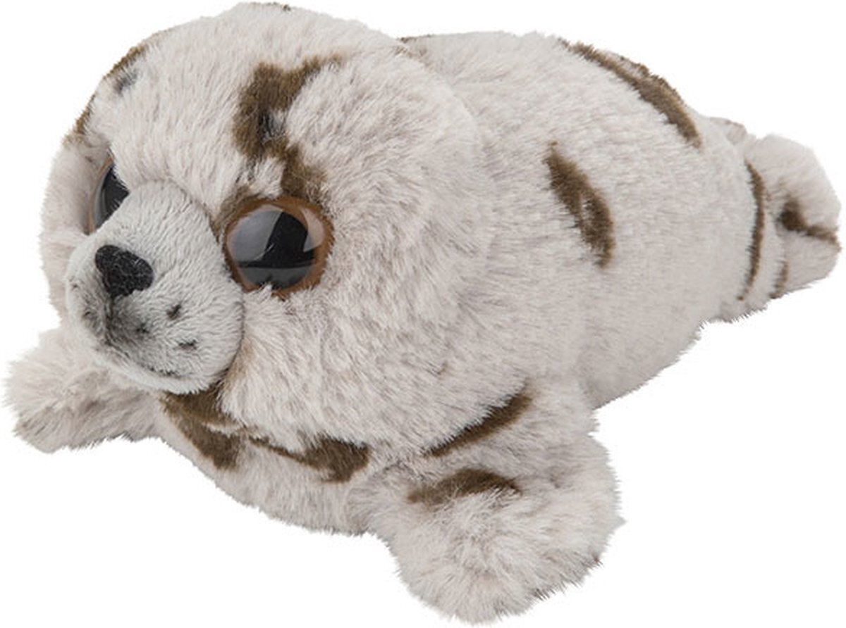 Nature Planet Pluche grijze Zeehond knuffeldier van 18 cm - Speelgoed dieren knuffels cadeau voor kinderen