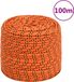 vidaXL Boottouw 8 mm 100 m polypropyleen oranje