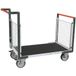 Fimm Plateauwagen rechthoek wiel met 3 gaaswanden 1075 mm 500 kg