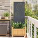 Écran de confidentialité de jardin anthracite 50 x 140 cm acier laminé à froid