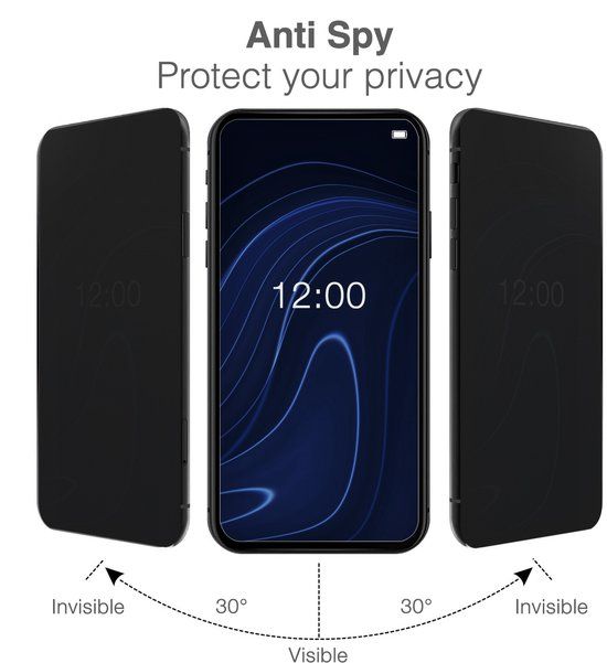 Mobilize Screenprotector Apple iPhone 16e Glazen | Privacy - Case Friendly - Zwart