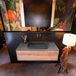 Mondiaz ERIN 100cm badmeubelset Washed oak met 1 lade en Dark grey Wastafel RIDGE