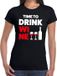 Bellatio Decorations Shoppartners Bv Time to drink Wine tekst t-shirt zwart dames XS
