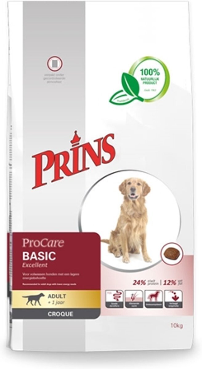 Prins Procare Hondenvoer Basic Excellent - 10 kg