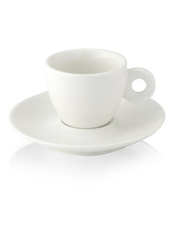 Maxwell & Williams & Williams White Basics Round - Espressokop met Schotel