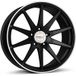 BORBET DESIGN GTX mattschwarz poliert mit Edelstahlring 8,0Jx19 5x108 ET50