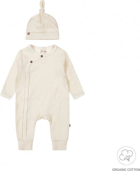 Dirkje Unisex Boxpak + Muts Organic Cotton Off White - 74