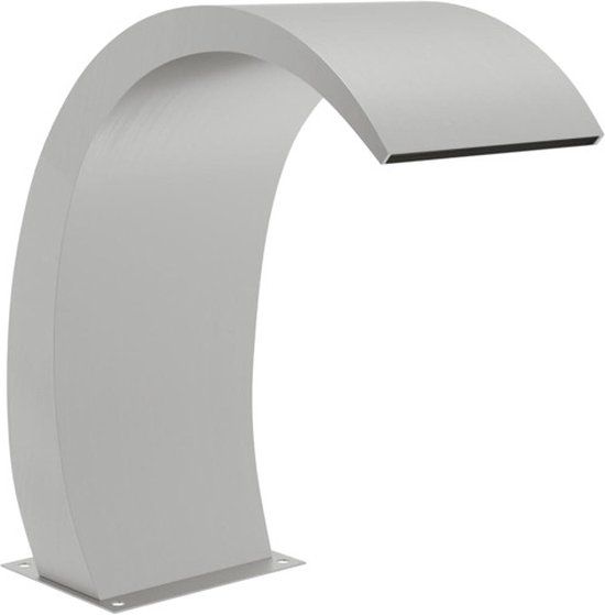 vidaXL Zwembadfontein met LED's 22x60x70 cm Roestvrij Staal 304