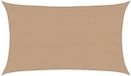 vidaXL Zonnezeil 5x8m HDPE Taupe