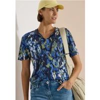 Cecil Shirt met split in de hals en print