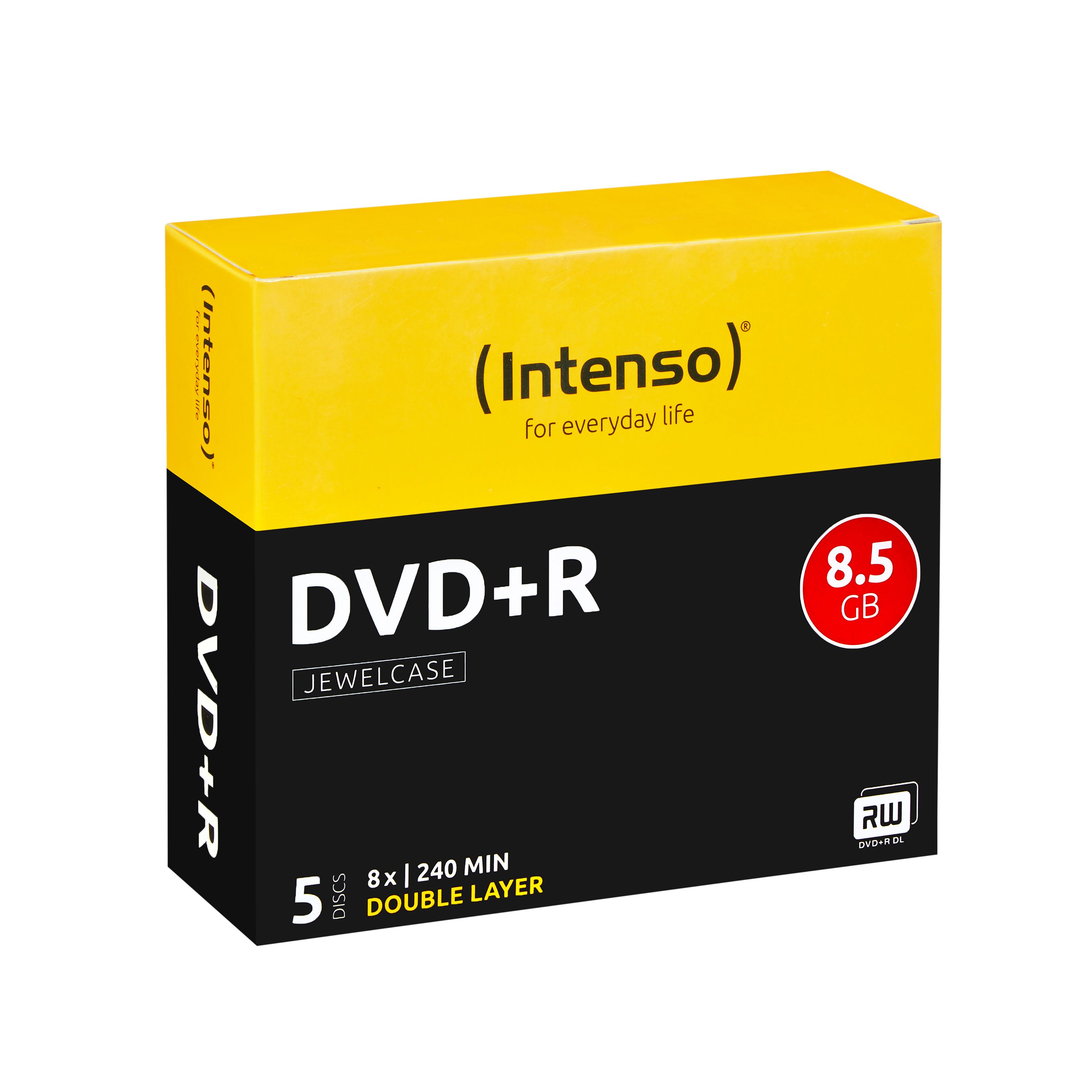 Intenso DVD+R DL 8.5GB - 8x - 5-pack
