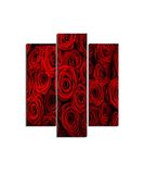 Homemania Wandafbeelding, 3 stuks, natuur, voor woonkamer, slaapkamer, meerkleurig, 57 x 0,3 x 60 cm, HM203MDF2, MDF