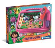 Clementoni E-Lektor Quiz Travel Dora - Educatief spel met interactieve pen en 9 kaarten - meer dan 180 taken - kleuterschool educatief speelgoed voor onderweg - 16683