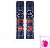 NIVEA MEN Spray anti-transpirant Dry Impact - 2 x 200 ml