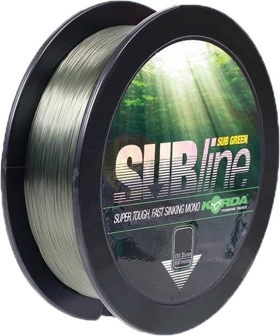 Korda Subline Nylon Vislijn Green 20lb 0.43mm 1000m
