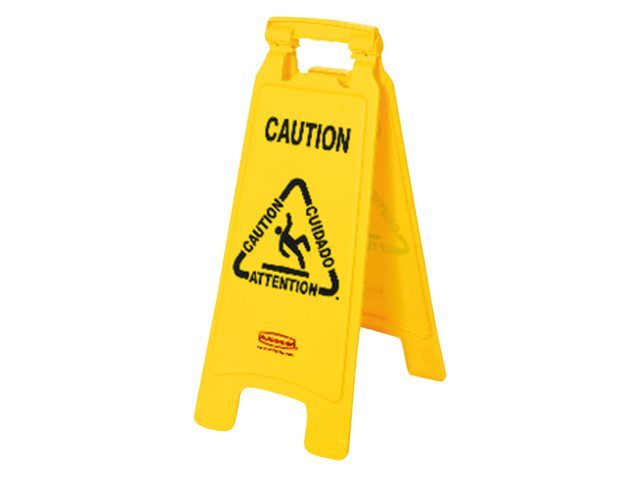 Rubbermaid Vloer waarschuwingsbord geel 38 x 280 x 662 mm