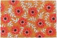 Merkloos Relaxdays Deurmat kokos - bloemen - 60x40 cm - antislip