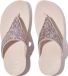 FitFlop Lulu Multi-Tonal Glitter Toe-Post Sandals Vrouwen - Nude Rose Mix
