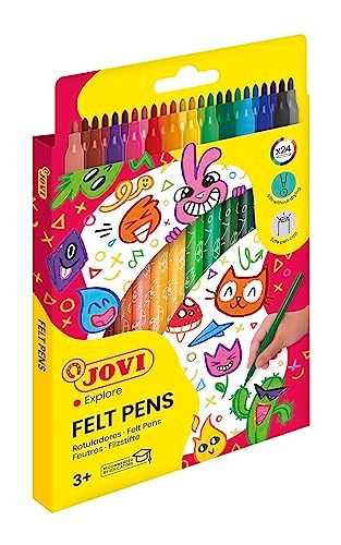Jovi - Markers - 24 markers - Assorted Colors - Food Coloring Inks
