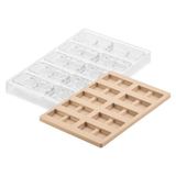 Silikomart - Set Block B - CH022 Tritan Mould 75 x 38 H 16 mm + ICH022 siliconen mal nr. 10