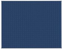 vidaXL Verzwaringsdeken 235x290 cm 11 kg Badstof Blauw