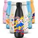 HoneyHolly Thermosfles, 500 ml, BPA-vrij, dubbelwandig, lekvrij, 18/8 roestvrij staal, voor sport, school, yoga