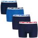 Puma Heren Boxershorts 4 Pack Blauw Effen Maat S