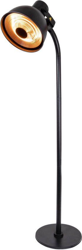 Eurom Sunset 2000 - Terrasverwarmer - Elektrisch - 2000W - Zwart