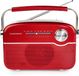 Thomson RTS450 Radio rétro Bluetooth Solaire Rouge