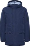 Blend Waterproof Jack met Capuchon, Lange Mouw, Steekzakken, Knopen, Blauw, Maat L, Polyester, Unisex, Herfst/Winter 2024