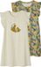 Vertbaudet Lot de 2 chemises de nuit tropicales chiné beige