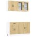 vidaXL Ensemble de meubles de cuisine 4 pièces Kalmar Bois traité Couleur chêne Sonoma