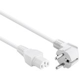 Allteq C15-120-W electriciteitssnoer Wit 2 m CEE7/4