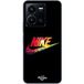 Nike Hoesje voor Vivo Y35 4G, Nike-logo, kleurrijke voorkant, zwart