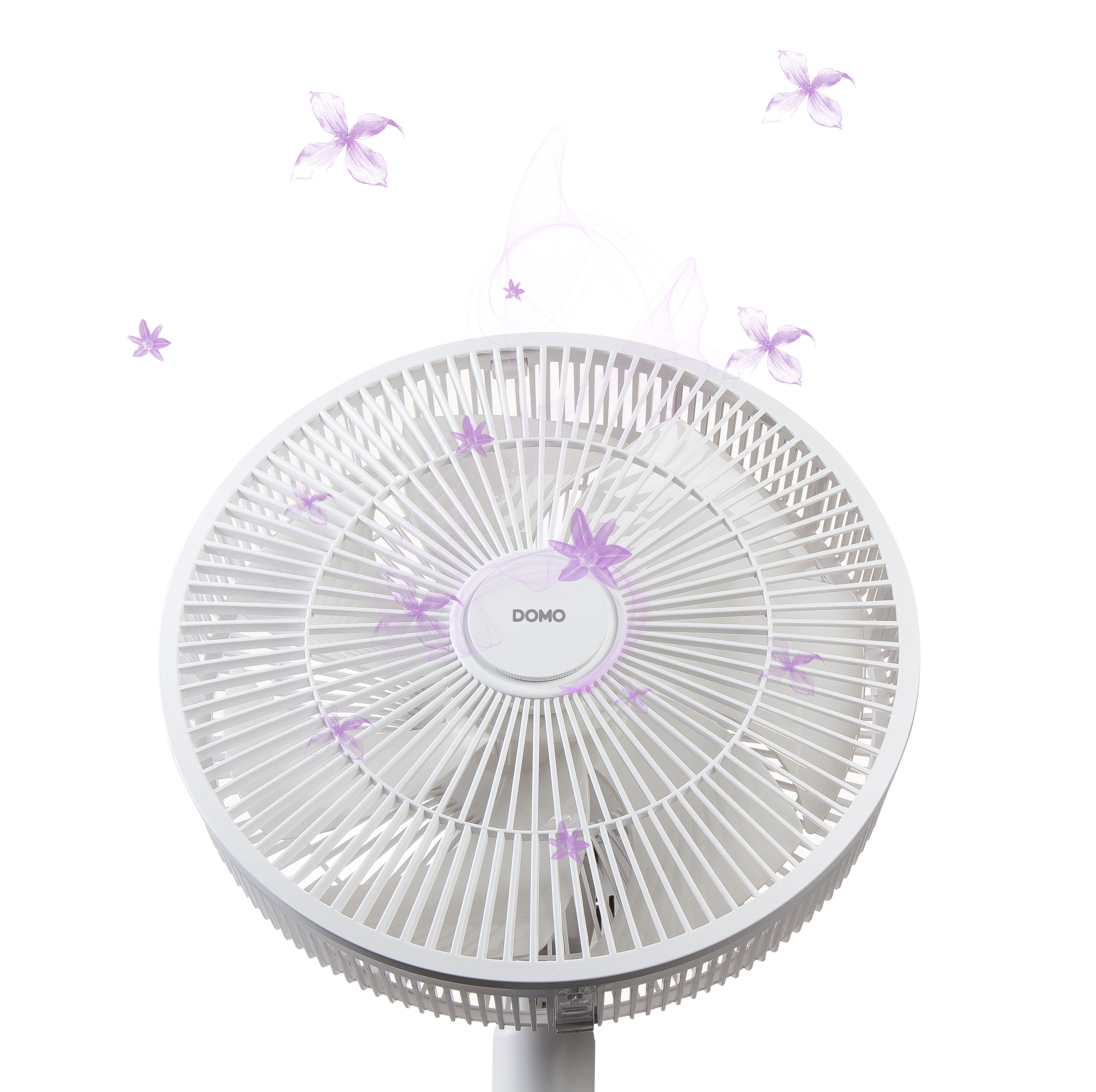 Domo DO8149 - White Household Blade Fan - Floor/Table - 3 Speeds - Remote Control