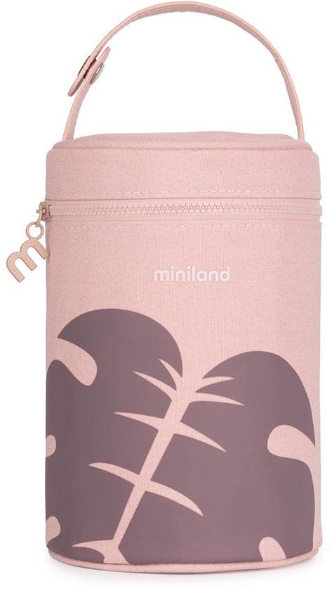 Miniland Thermische Hoes Met Bladeren 700ml Roze