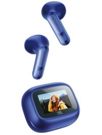 JBL Live Flex 4 – Draadloze Oortjes met Noise Cancelling – Smart Case met Touchscreen – Bluetooth Draadloos Oordopjes – 50 uur – Waterdicht – IP54 - Blauw