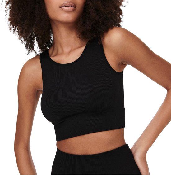 ONLY PLAY Jaia Life Lounge Seamless Cropped Sporttop - Black - XS/S