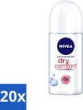 Nivea Dry Comfort Déodorant Roller - 20 stuks - 50 ml