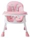 Chaise enfant 2-en-1 Plastique Repose-pieds Rose