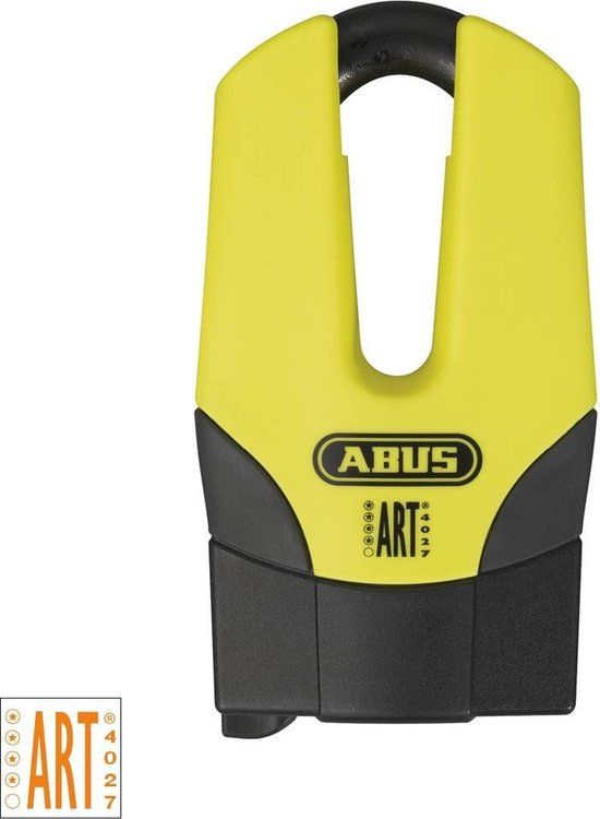 Abus Granit Quick Mini Pro Schijfremslot Yellow