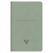 Clairefontaine - 107506C - Notitieboekje met Genaaide Rug Flying Spirit - 11x17 cm - 96 Gelinieerde Pag. Ivoorpapier 90g - Vert de Gris Kartonnen Omslag