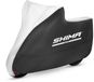 SHIMA X-Cover Motorzeil Waterdicht Outdoor Motorzeil Garagehoes Motoraccessoires Motorhoezen Regenhoes UV-bestendig Slotgat Winddicht (zwart, M)
