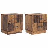 vidaXL Nachtkastje Oud Hout 43 x 34,5 x 44,5 cm