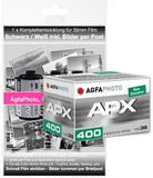 AgfaPhoto APX400 film 400 ASA voor maximaal 36 foto's met volledige ontwikkeling van de beelden per post in de ansichtkaarten, afmetingen: 10 x 15 cm