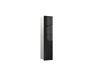 Asis module pure, inbouw, deurscharnier rechts, tweedelig glasfront, 730x170mm, met reserverolbakje, 975527501, Kleur: Aluminium/zwart