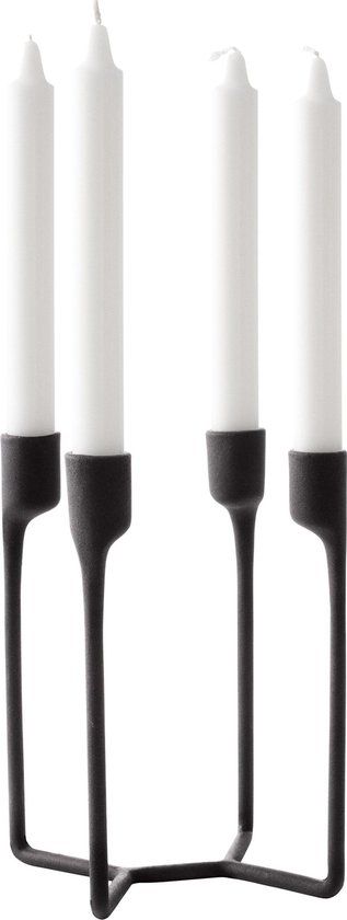 Normann Copenhagen Heima Kandelaar - Zwart - 13 cm - Metaal