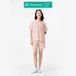 Purcotton Femmes Airysoft Gauze Ensemble de détente - Style pantalon de survêtement - Doux pour la peau, relaxant, décontracté - Rose mandarine souple - Haut : 160/84A ; Bas : 160/68A