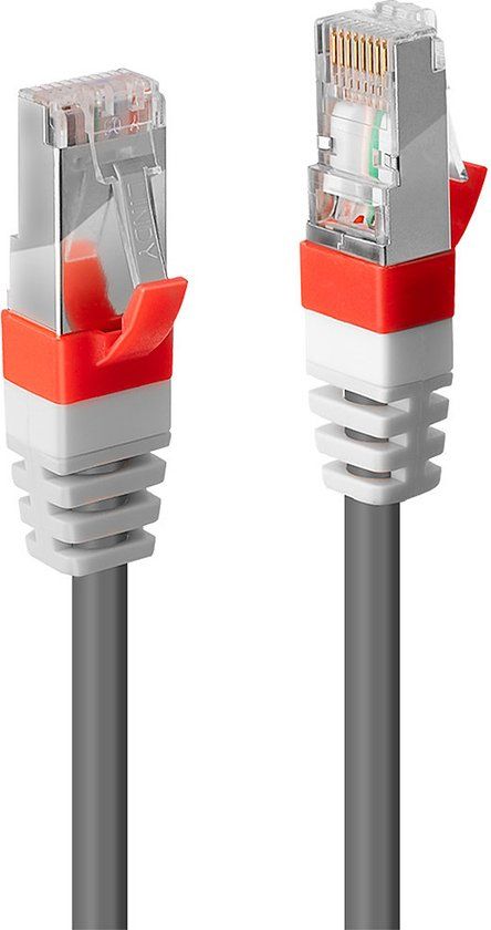 Lindy 30m CAT6a SSTP Cable netwerkkabel Grijs